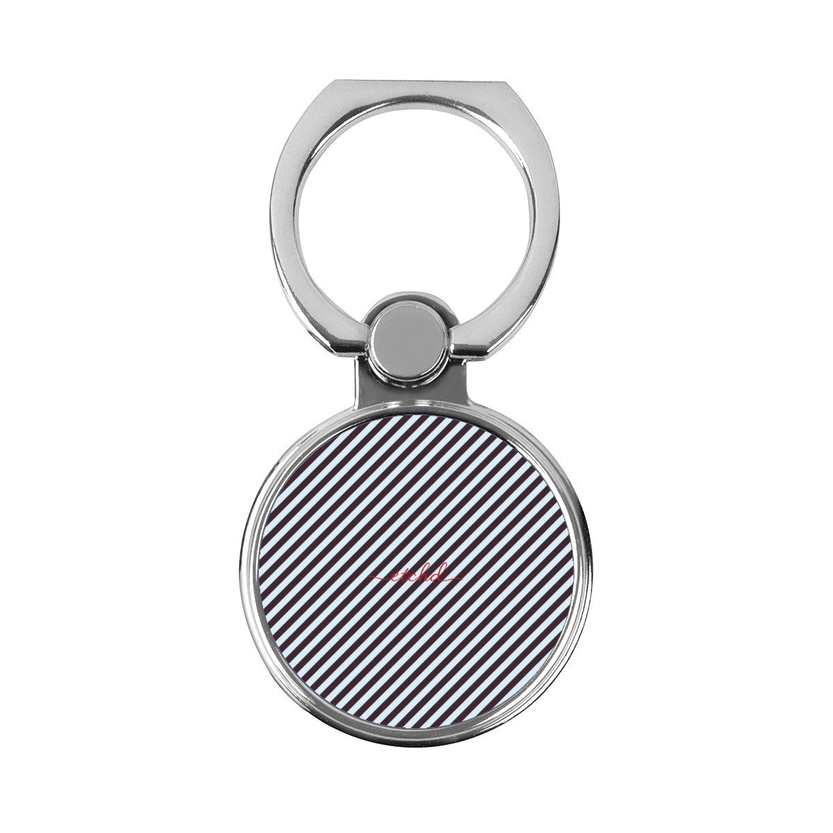 Plum & Blue Striped Diagonal Classic Ring Holder by etchd