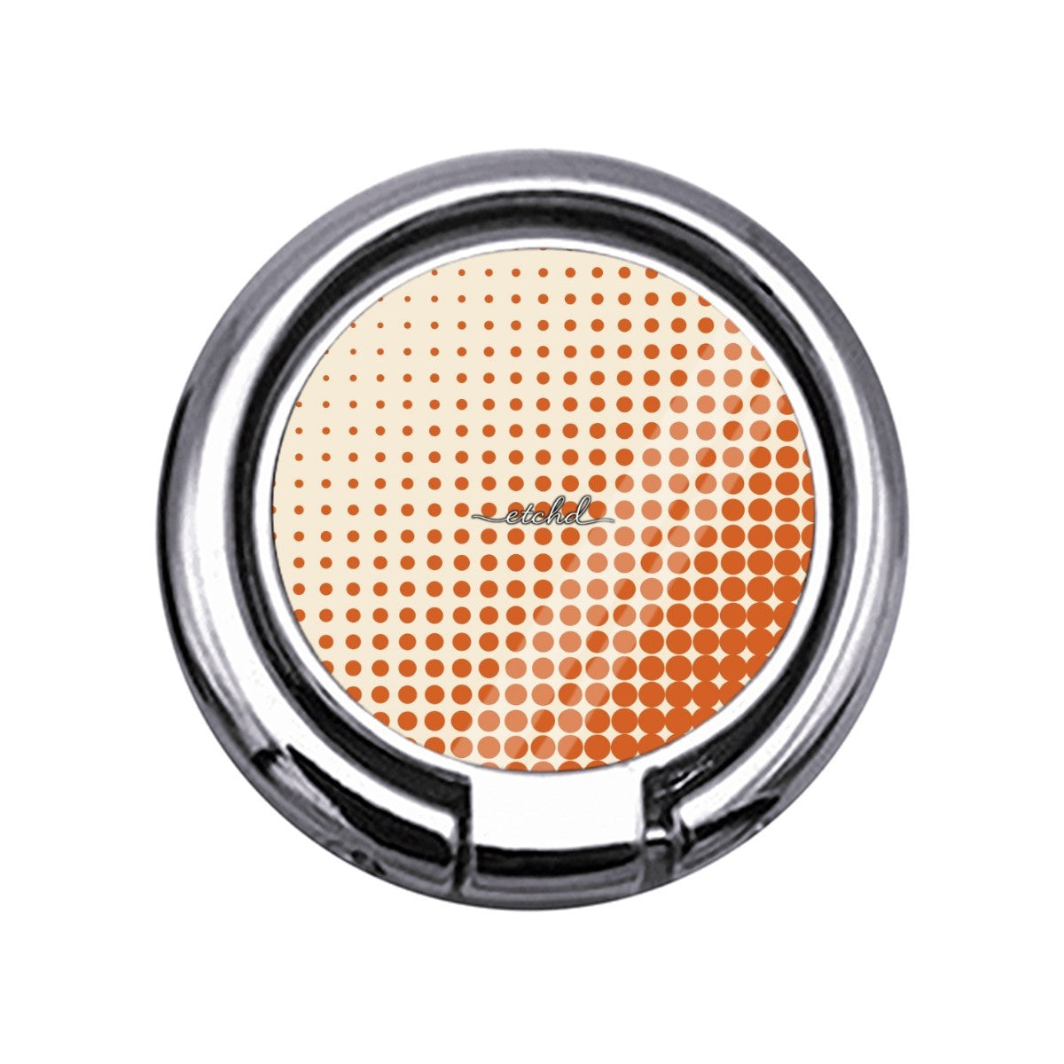 Tangerine Halftone Slim Ring Holder by etchd