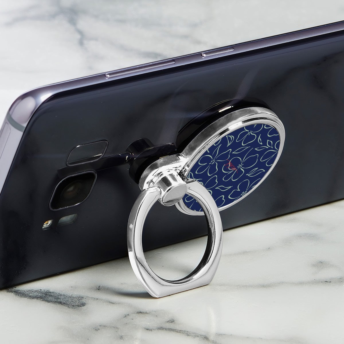 Navy & Sage Floral Classic Ring Holder by etchd, view 2