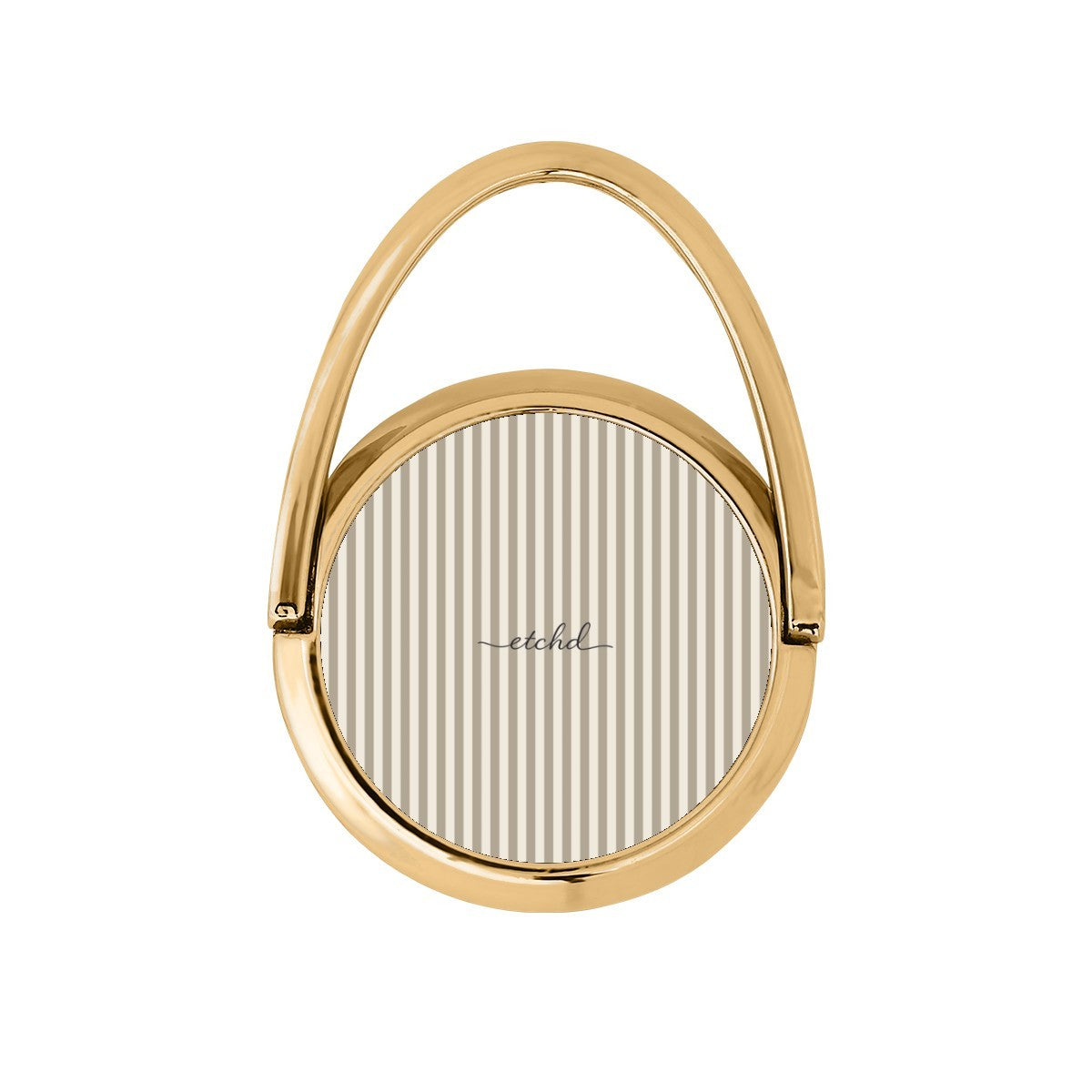 Neutral Striped Hoop Ring Holder by etchd
