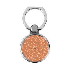 Terracotta & Cream Floral Classic Ring Holder by etchd