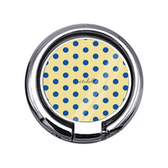 Cobalt & Butter Polka Dot Slim Ring Holder by etchd