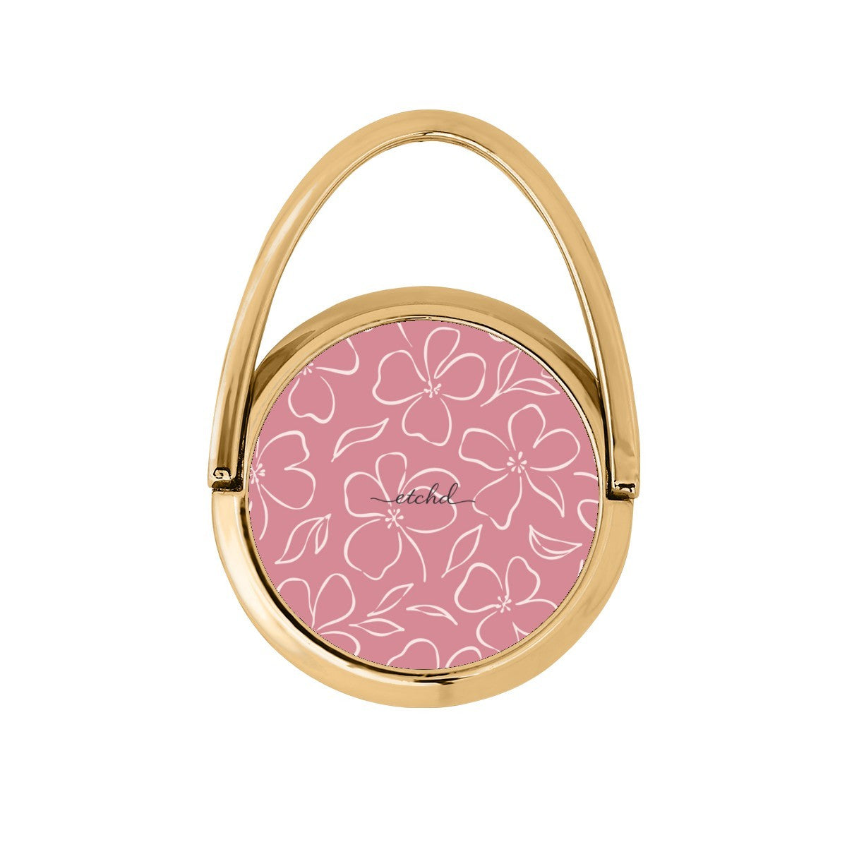 Blush & Cream Floral Hoop Ring Holder by etchd