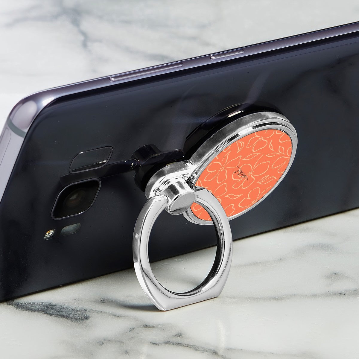 Coral & Peach Floral Classic Ring Holder by etchd, view 2