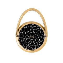 Black & White Floral Hoop Ring Holder by etchd