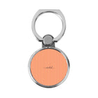 Coral & Peach Striped Anillo soporte clásico para móvil