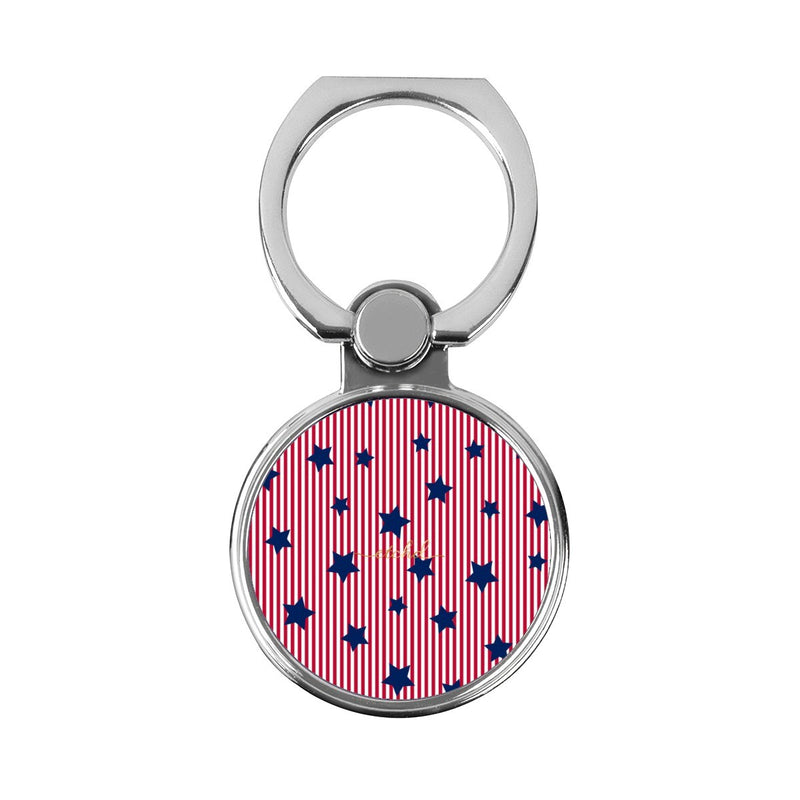 Red Stripes & Blue Stars Classic Ring Holder-zoom-