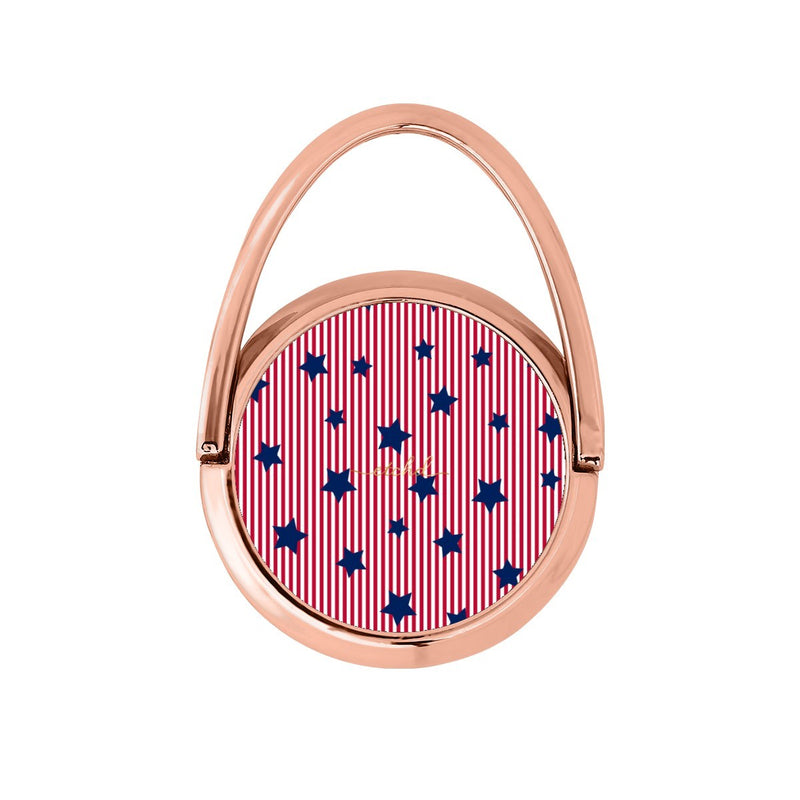 Red Stripes & Blue Stars Drehbare Ring Handyhalterung-zoom-