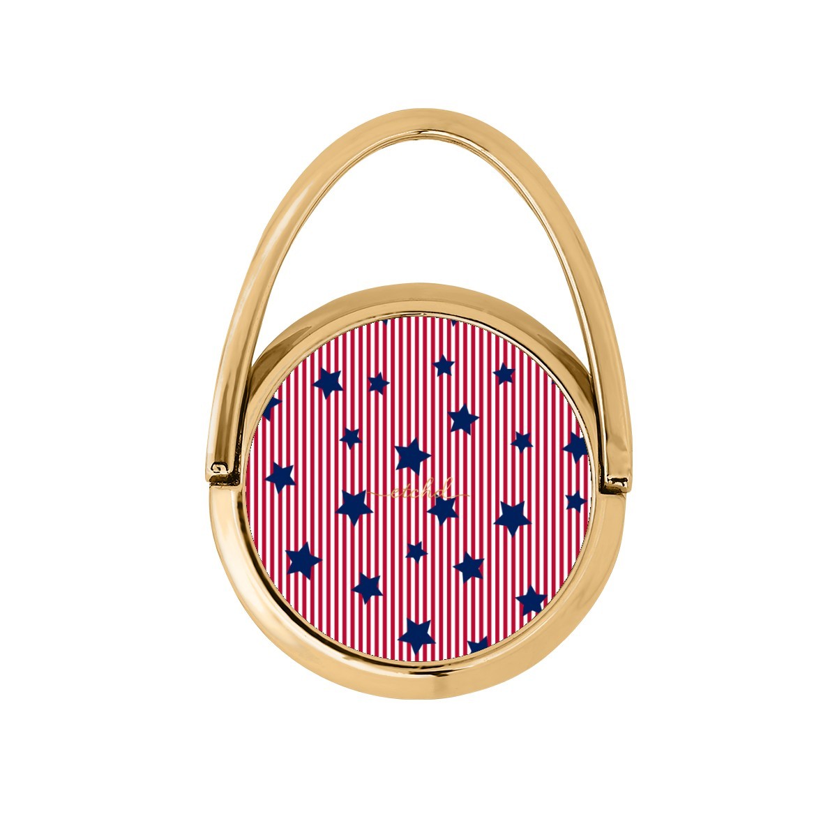 Red Stripes & Blue Stars Hoop Ring Holder by etchd