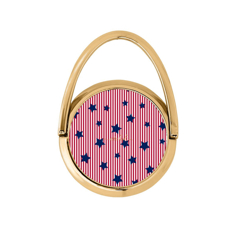 Red Stripes & Blue Stars Drehbare Ring Handyhalterung-zoom-