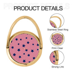 Red Stripes & Blue Stars Hoop Ring Holder by etchd, view 5