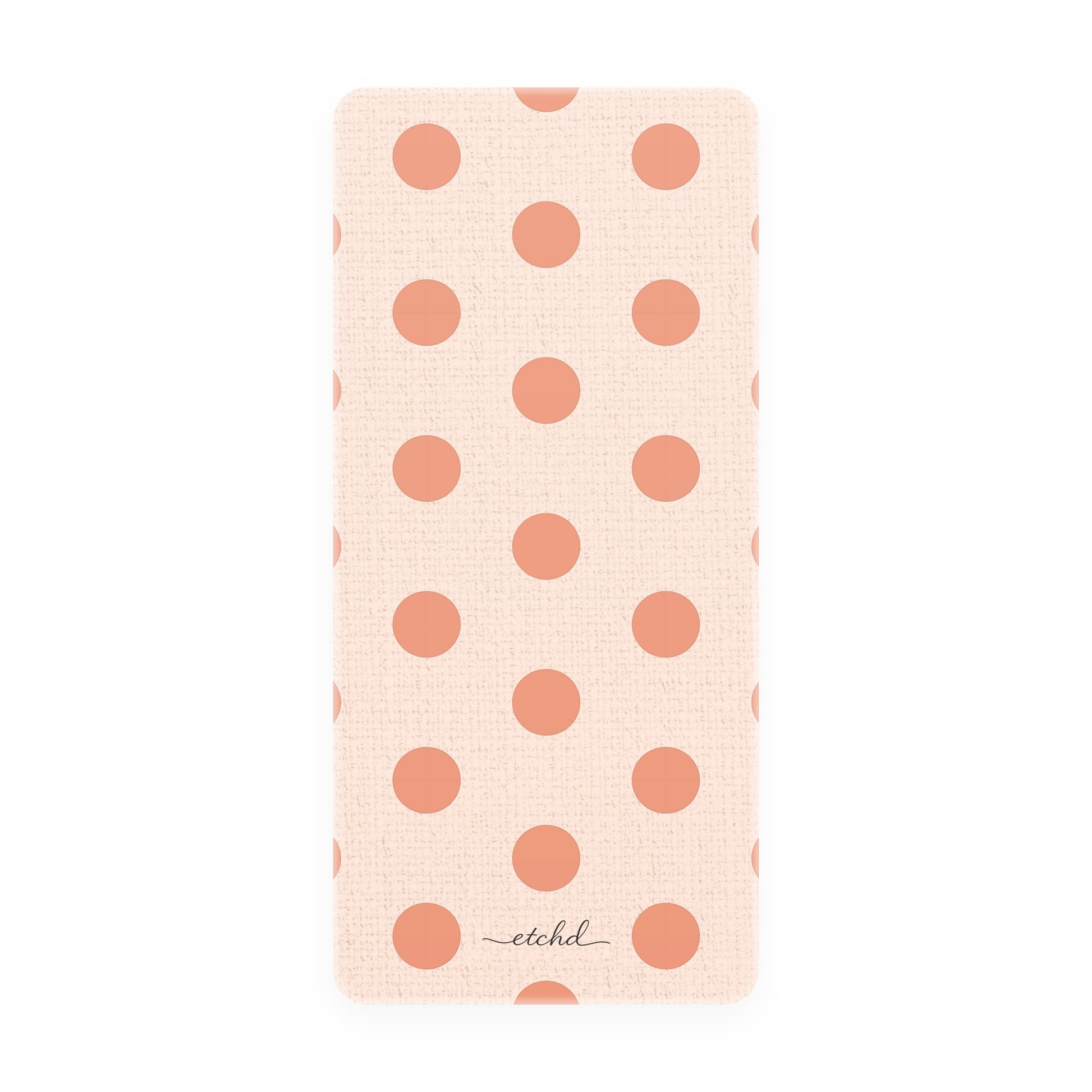Coral & Cream Polka Dot Phone Stand by etchd, view 5