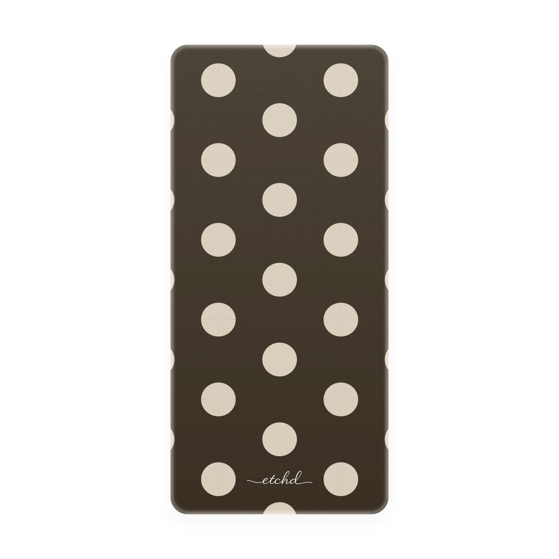 Cream & Brown Polka Dot Phone Stand by etchd, view 5