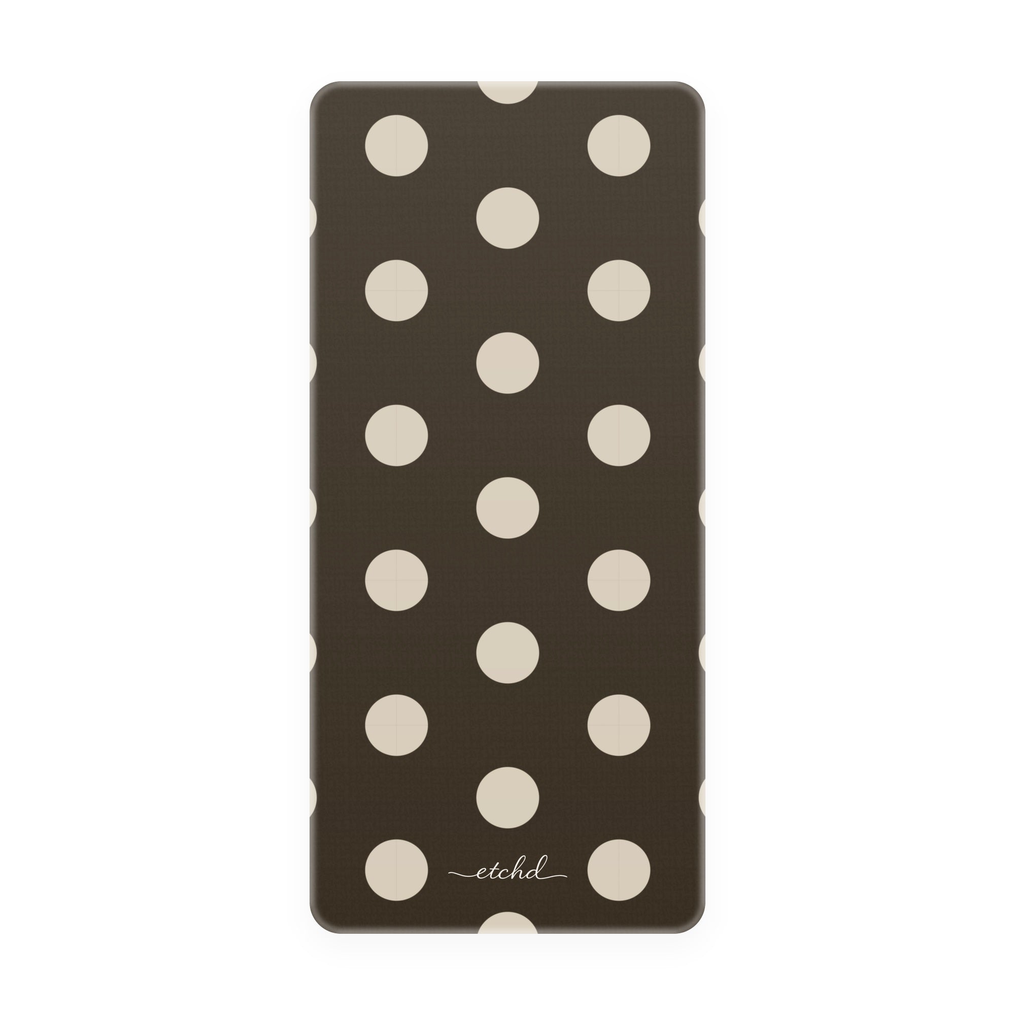 Cream & Brown Polka Dot Phone Stand by etchd, view 5