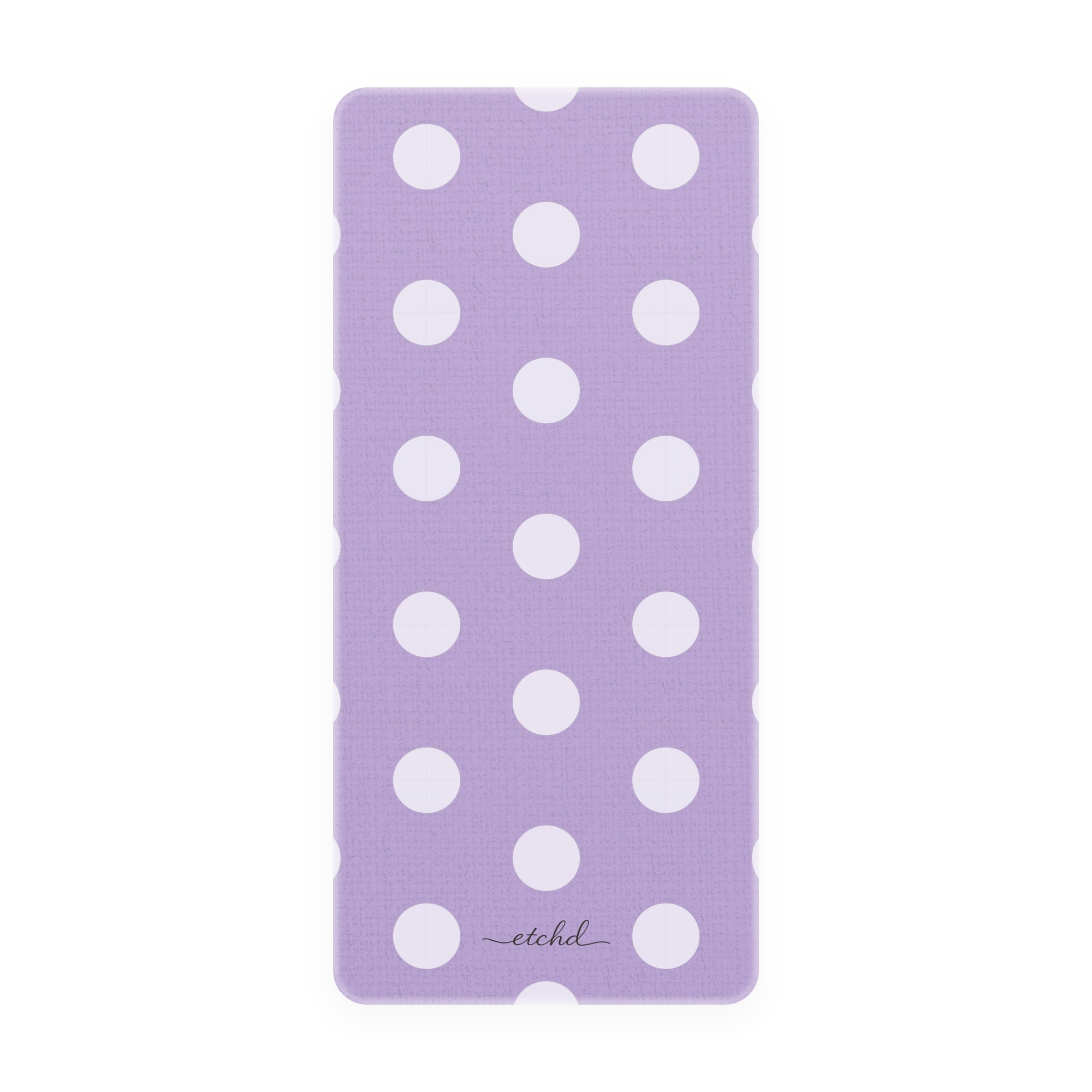 Cream & Lilac Polka Dot Phone Stand by etchd, view 5
