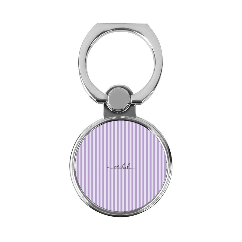 Lilac & Cream Striped Classic Ring Holder-zoom-