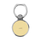 Butter & Cream Striped Diagonal Classic Ring Holder