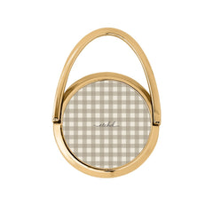 Neutral Gingham Hoop Ring Holder by etchd