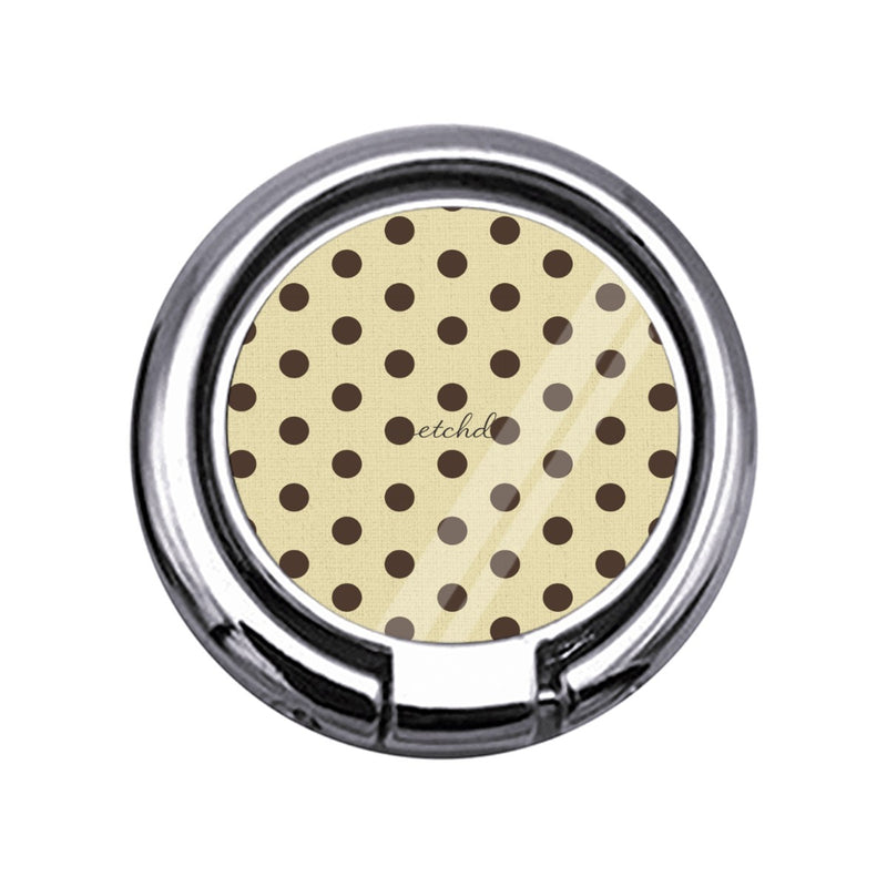 Butter & Brown Polka Dot Slim Ring Holder-zoom-