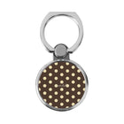 Brown & Butter Polka Dot Classic Ring Holder