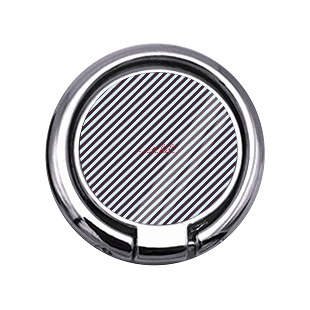 Plum & Blue Striped Diagonal Slim Ring Holder by etchd