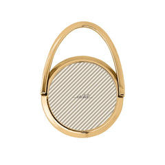Neutral Striped Diagonal Hoop Ring Holder by etchd