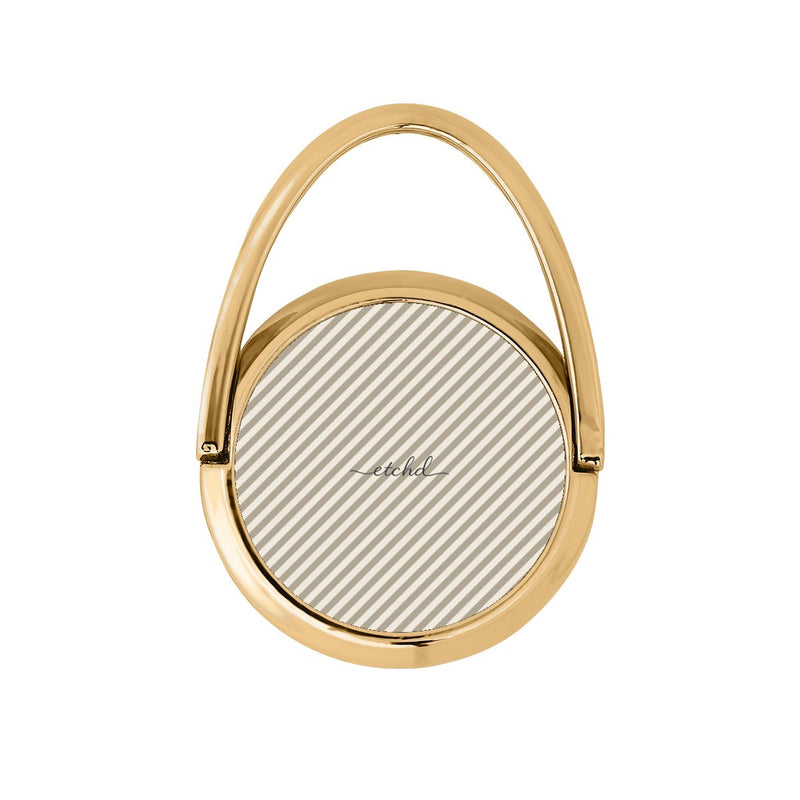 Neutral Striped Diagonal Drehbare Ring Handyhalterung-zoom-