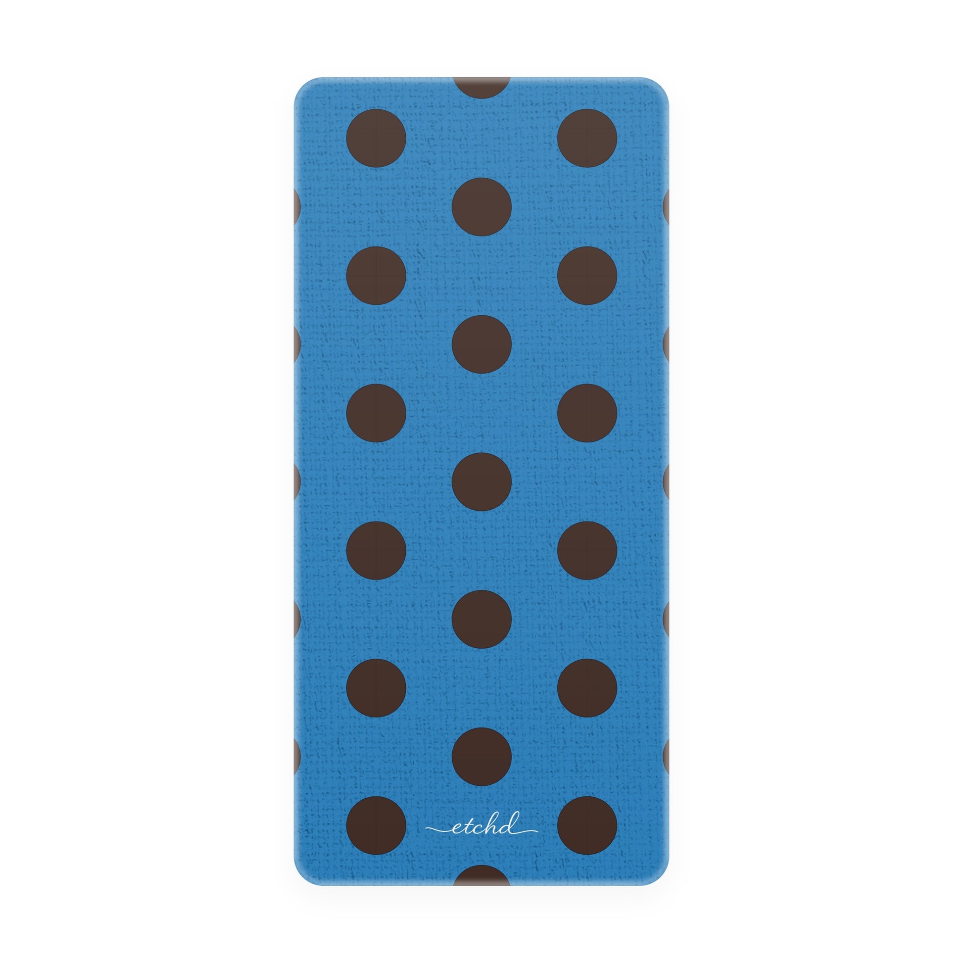 Espresso & Cerulean Polka Dot Phone Stand by etchd, view 5