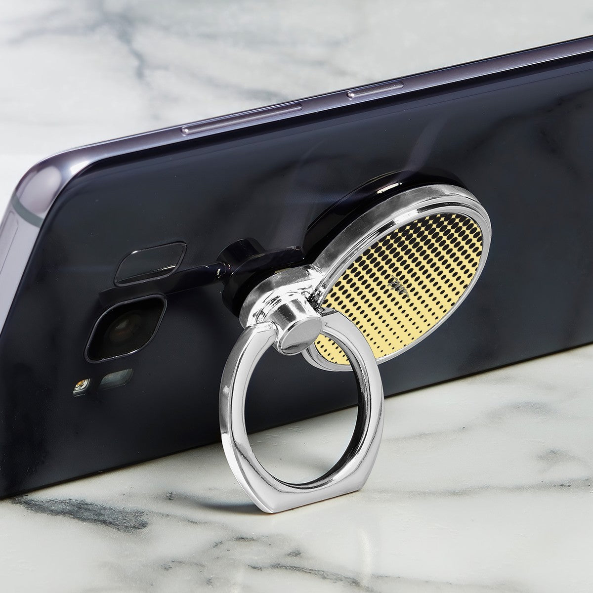 Butter Halftone Classic Ring Holder by etchd, view 2