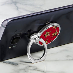 Red & Leopard Stars Classic Ring Holder by etchd, view 2