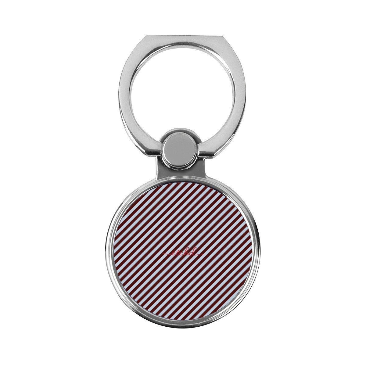 Blue & Cherry Striped Diagonal Classic Ring Holder by etchd
