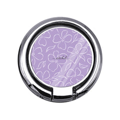 Lilac & Cream Floral Slim Ring Holder by etchd