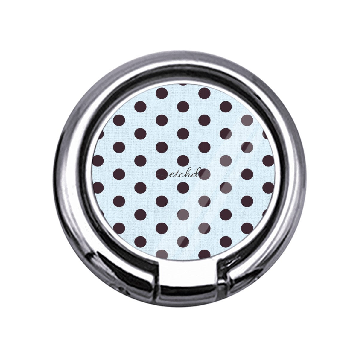 Plum & Blue Polka Dot Slim Ring Holder by etchd