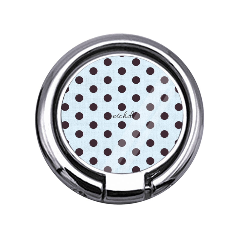 Plum & Blue Polka Dot Slim Ring Holder-zoom-