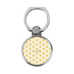 Butter & Cream Polka Dot Classic Ring Holder by etchd