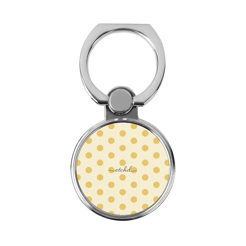 Butter & Cream Polka Dot Classic Ring Holder-zoom-