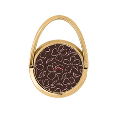 Espresso & Blush Floral Hoop Ring Holder by etchd