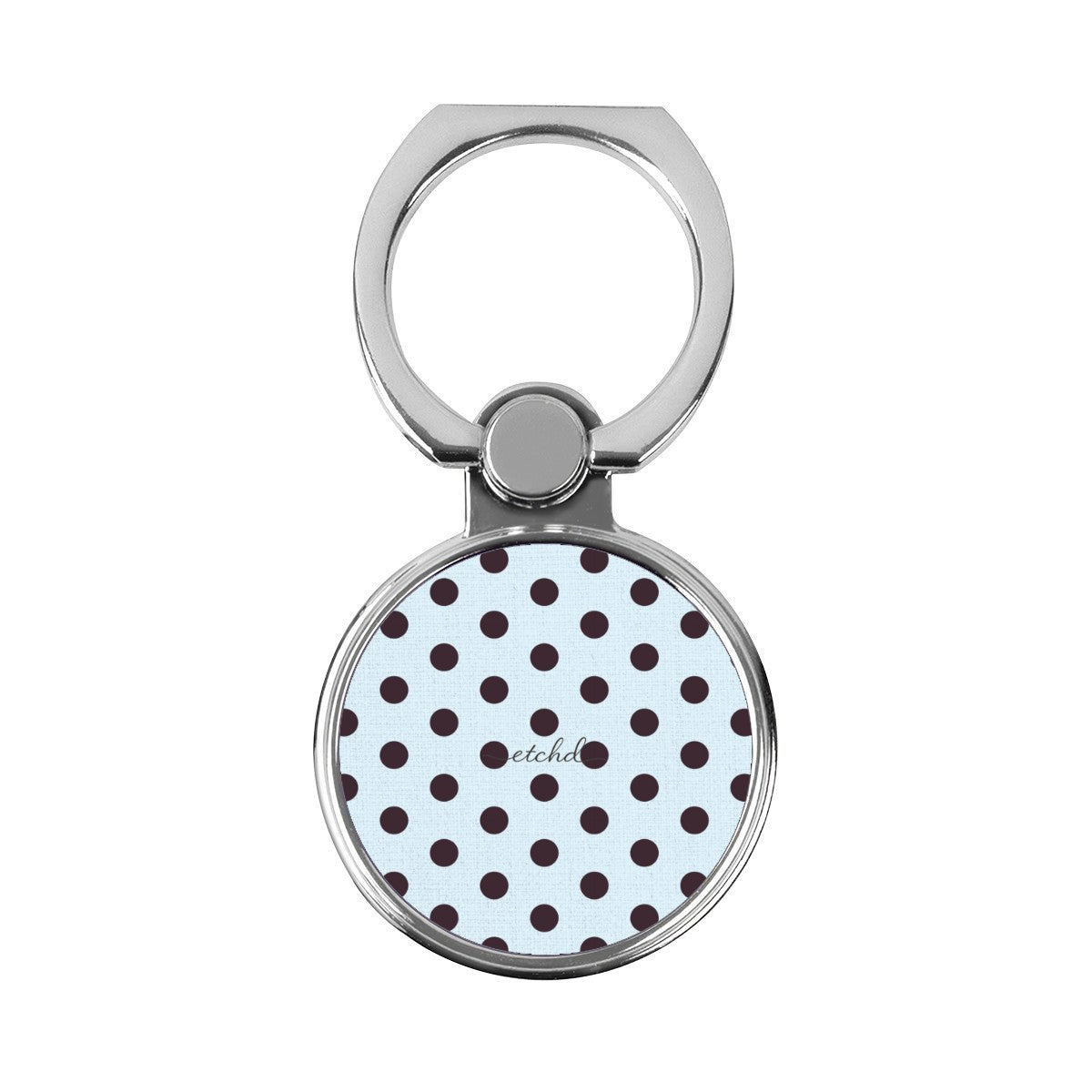 Plum & Blue Polka Dot Classic Ring Holder by etchd