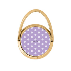 Cream & Lilac Polka Dot Hoop Ring Holder by etchd