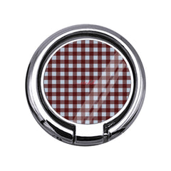 Blue & Cherry Gingham Slim Ring Holder by etchd