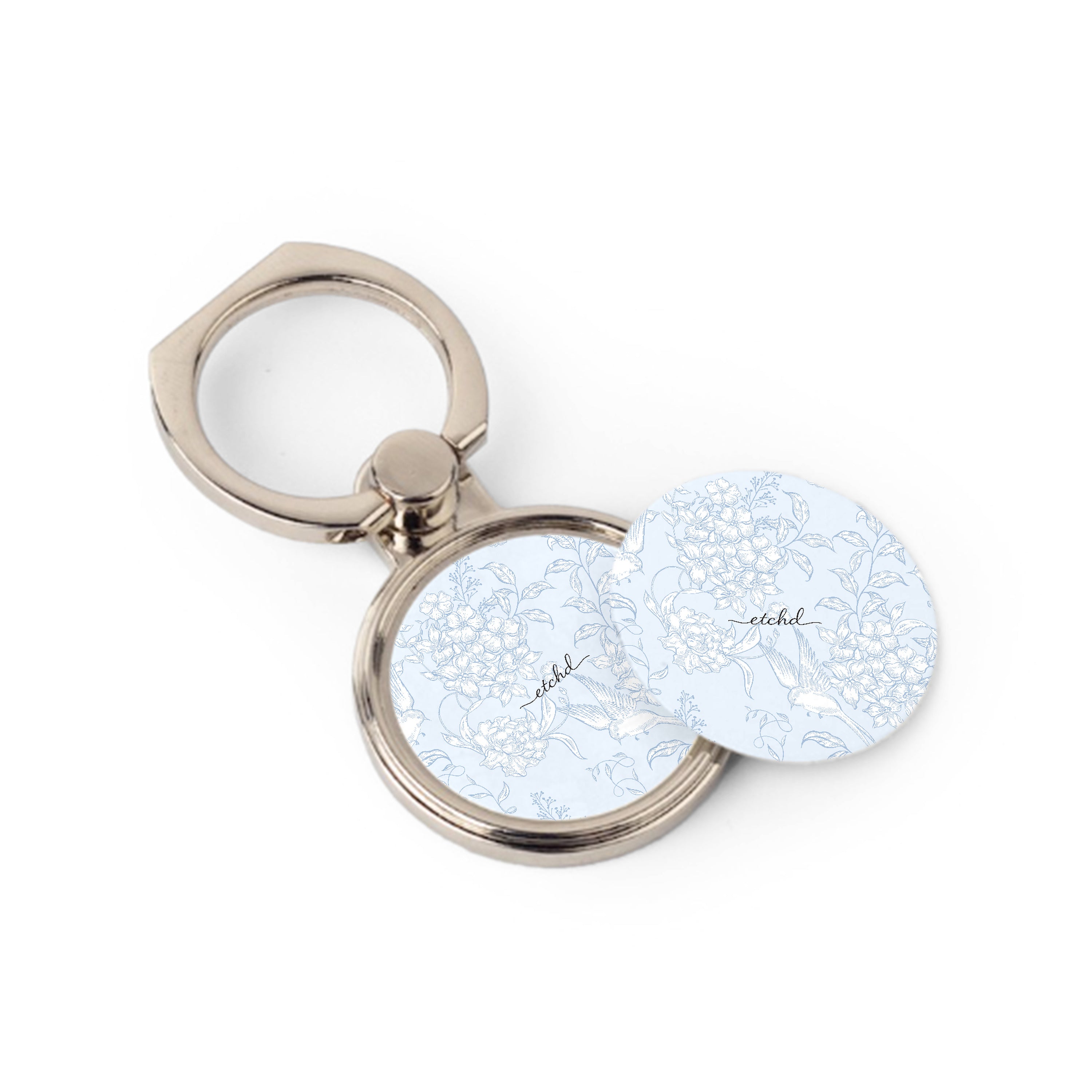 Hummingbird Bloom Phone Ring Holder by etchd