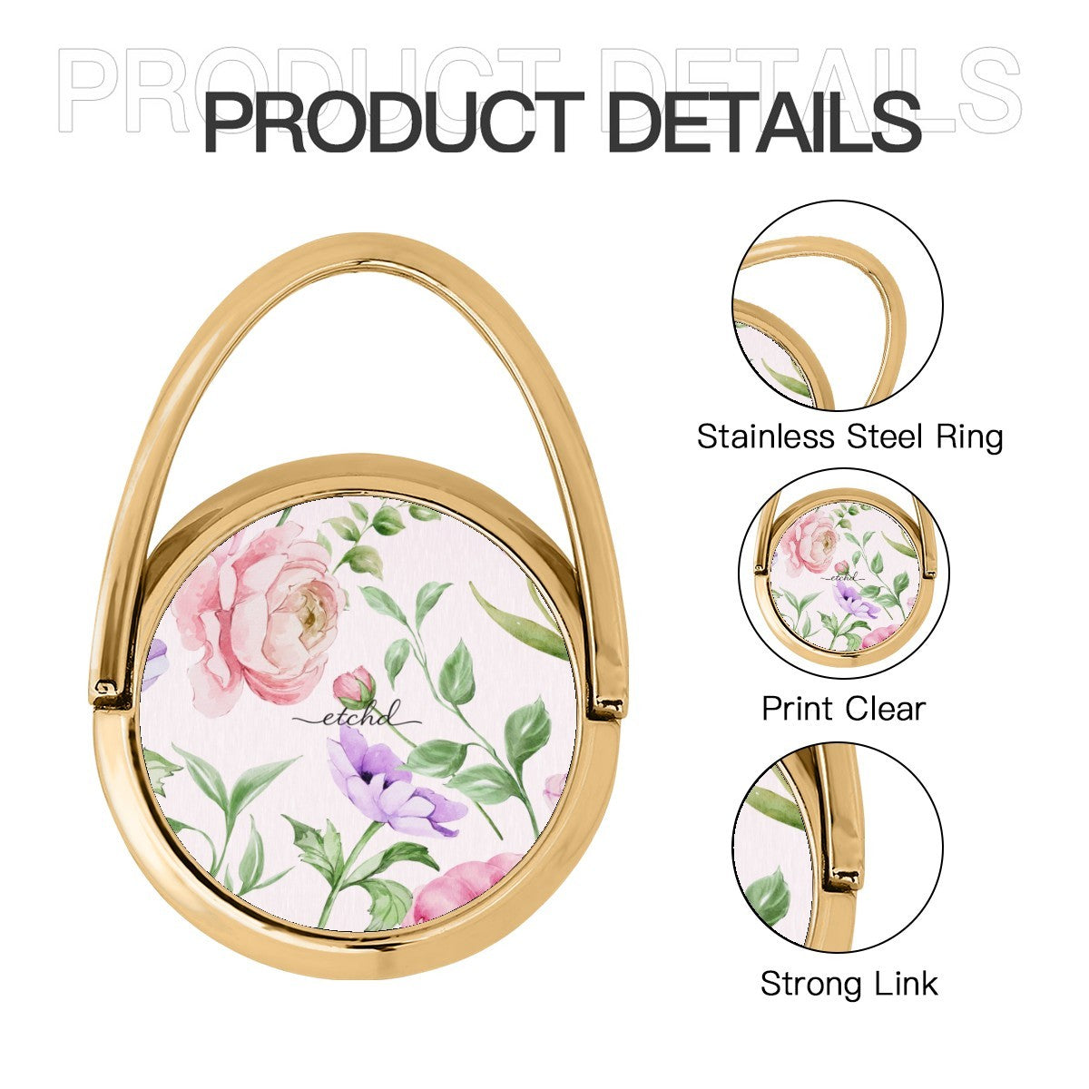 Peony Bloom Hoop Ring Holder by etchd, view 5