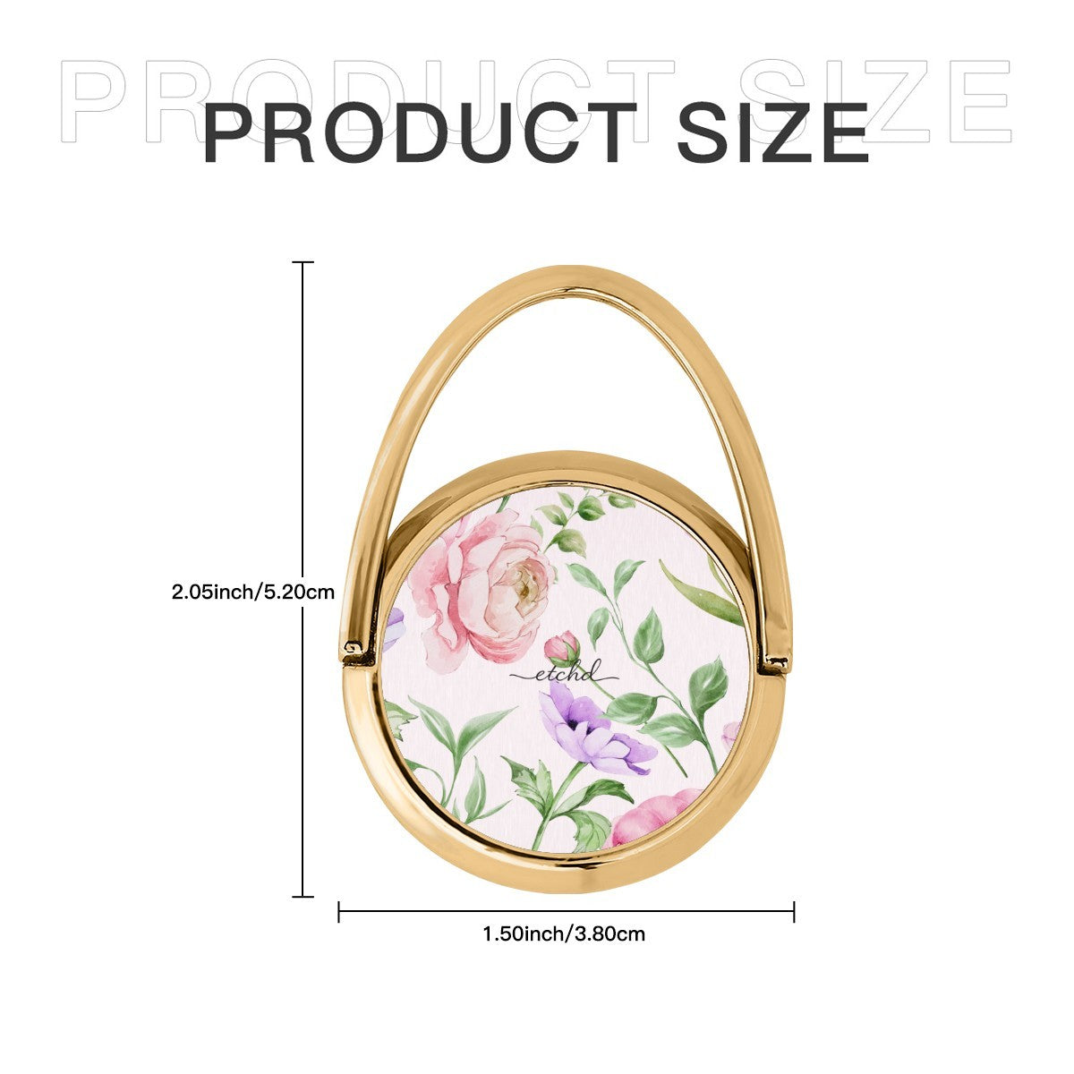 Peony Bloom Hoop Ring Holder by etchd, view 6
