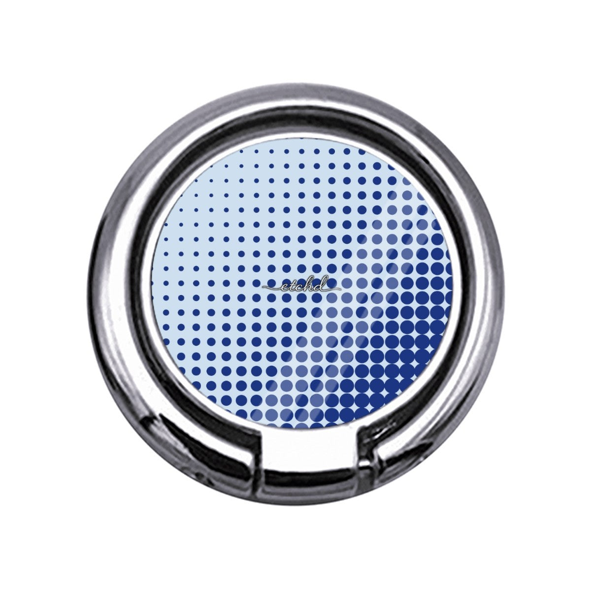 Cobalt Halftone Slim Ring Holder by etchd