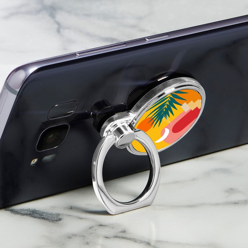 Tropical Sunset Klassische Ring Handyhalterung-zoom-