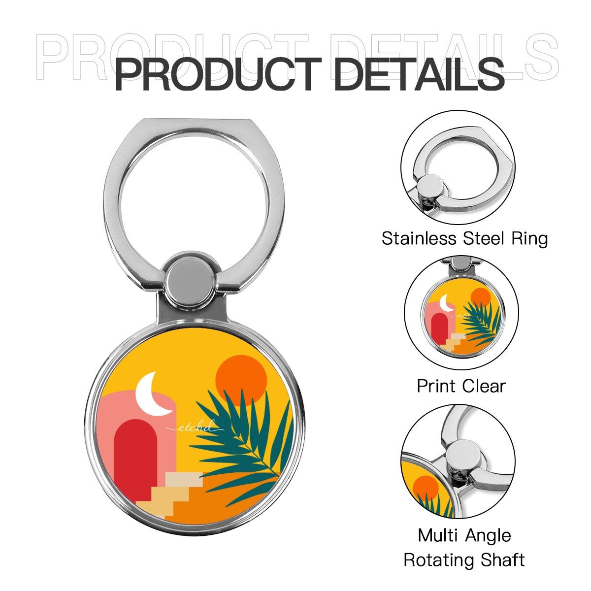 Tropical Sunset Classic Ring Holder by etchd, view 5