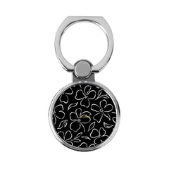Black & White Floral Classic Ring Holder by etchd