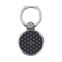 Cerulean & Espresso Polka Dot Classic Ring Holder by etchd