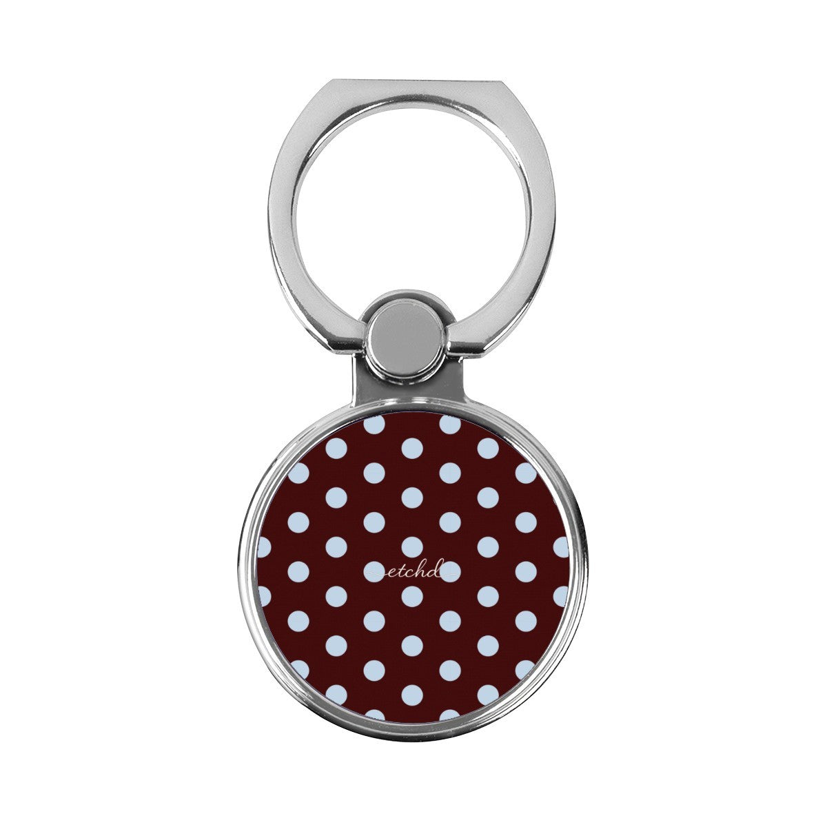 Cherry & Blue Polka Dot Classic Ring Holder by etchd
