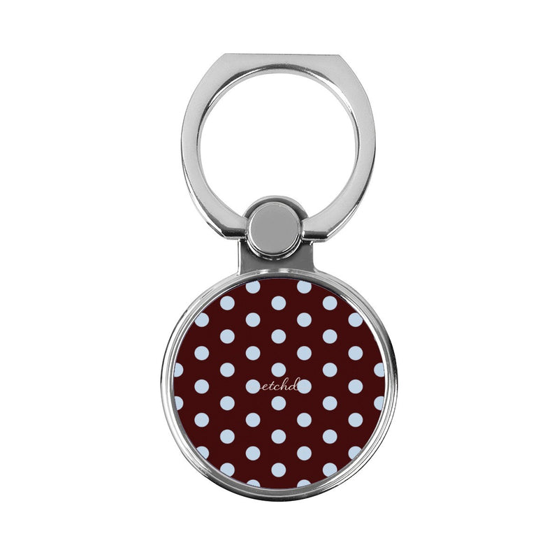 Cherry & Blue Polka Dot Classic Ring Holder-zoom-